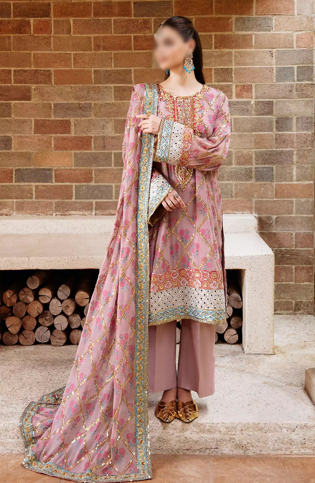 Freesia Luxury Formals Unstitched Collection - FS 40016 Anika