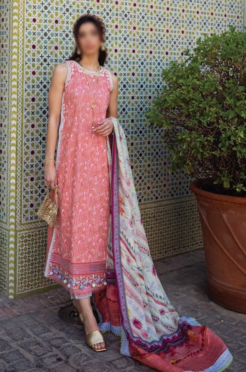 FTA 15 VILLA CORAL Farah Talib Aziz Kesh Luxury Unstitched Lawn 2023