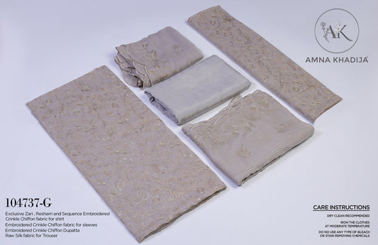 Crinkle Chiffon Collection by Amna Khadija 104737 G