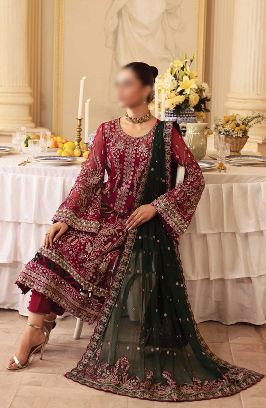 Gulaal - Unstitched Embroidered Chiffon Collection - GL-EC-24V2-04 Blanca