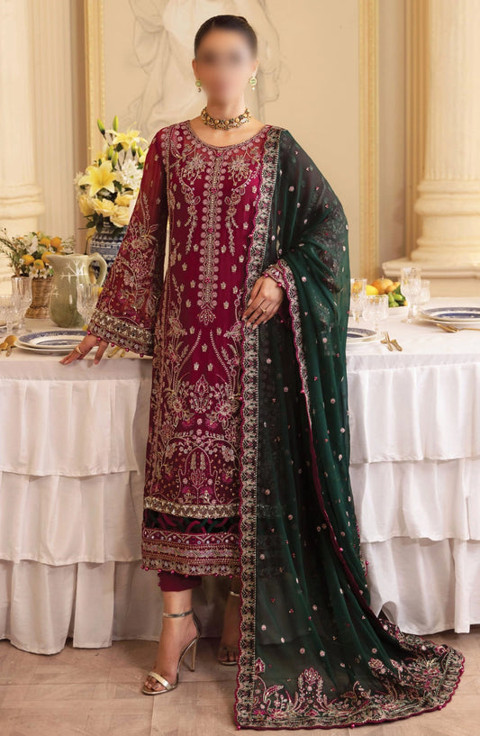 Gulaal - Unstitched Embroidered Chiffon Collection - GL-EC-24V2-04 Blanca