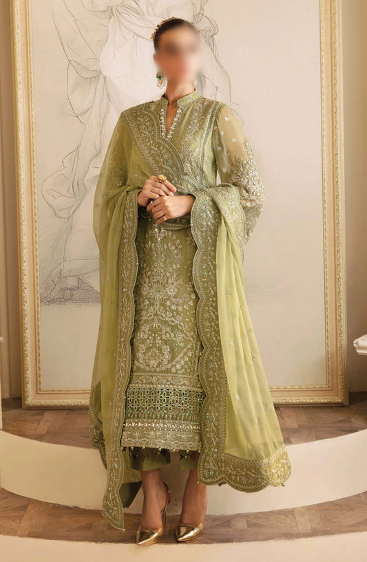 Gulaal - Unstitched Embroidered Chiffon Collection - GL-EC-24V2-05 Almendra