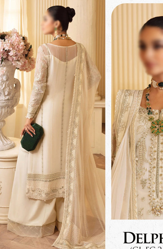 Gulaal - Unstitched Embroidered Chiffon Collection - GL-EC-24V2-06 Delphine