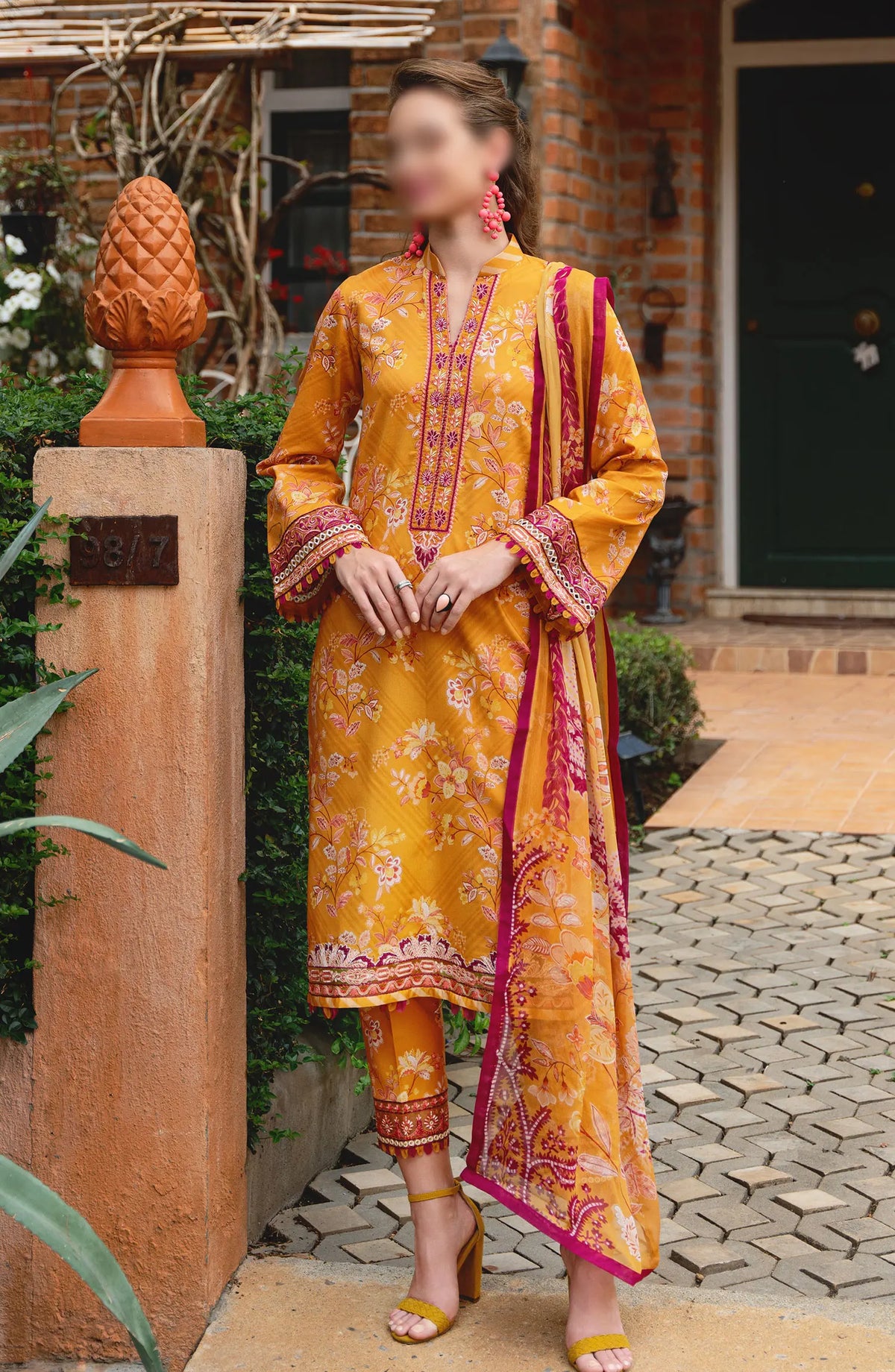 Gulaal The Enchanted Garden Lawn Collection Vol 02 - GL-L-24-V2-02 FLORENCE