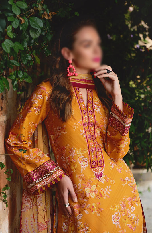 Gulaal The Enchanted Garden Lawn Collection Vol 02 - GL-L-24-V2-02 FLORENCE