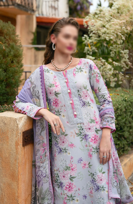 Gulaal The Enchanted Garden Lawn Collection Vol 02 - GL-L-24-V2-03 VIOLETTE