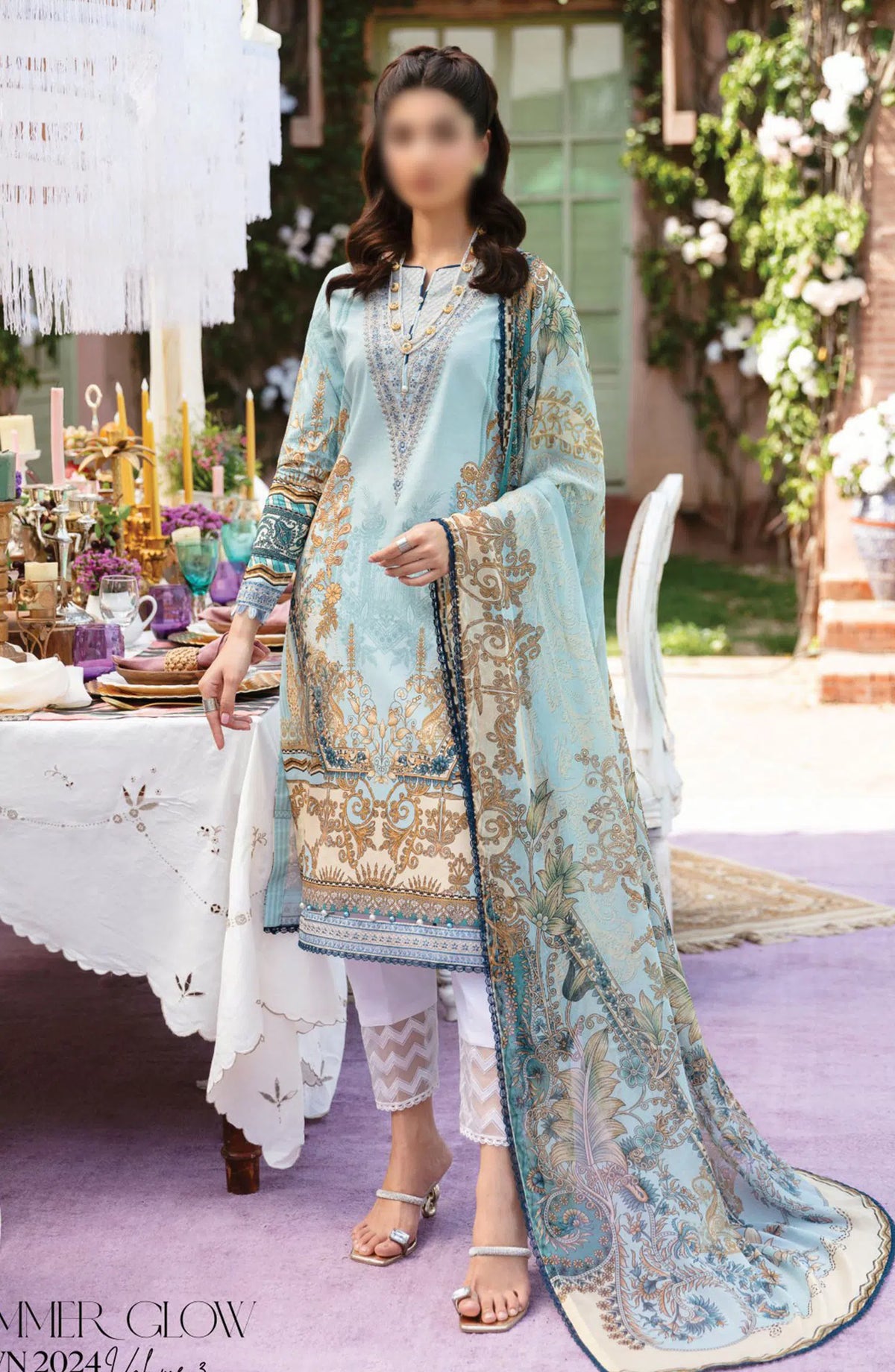 Gulaal Summer Glow Lawn Collection Vol 03 - GL-L-24V3-02 AMAYRAH
