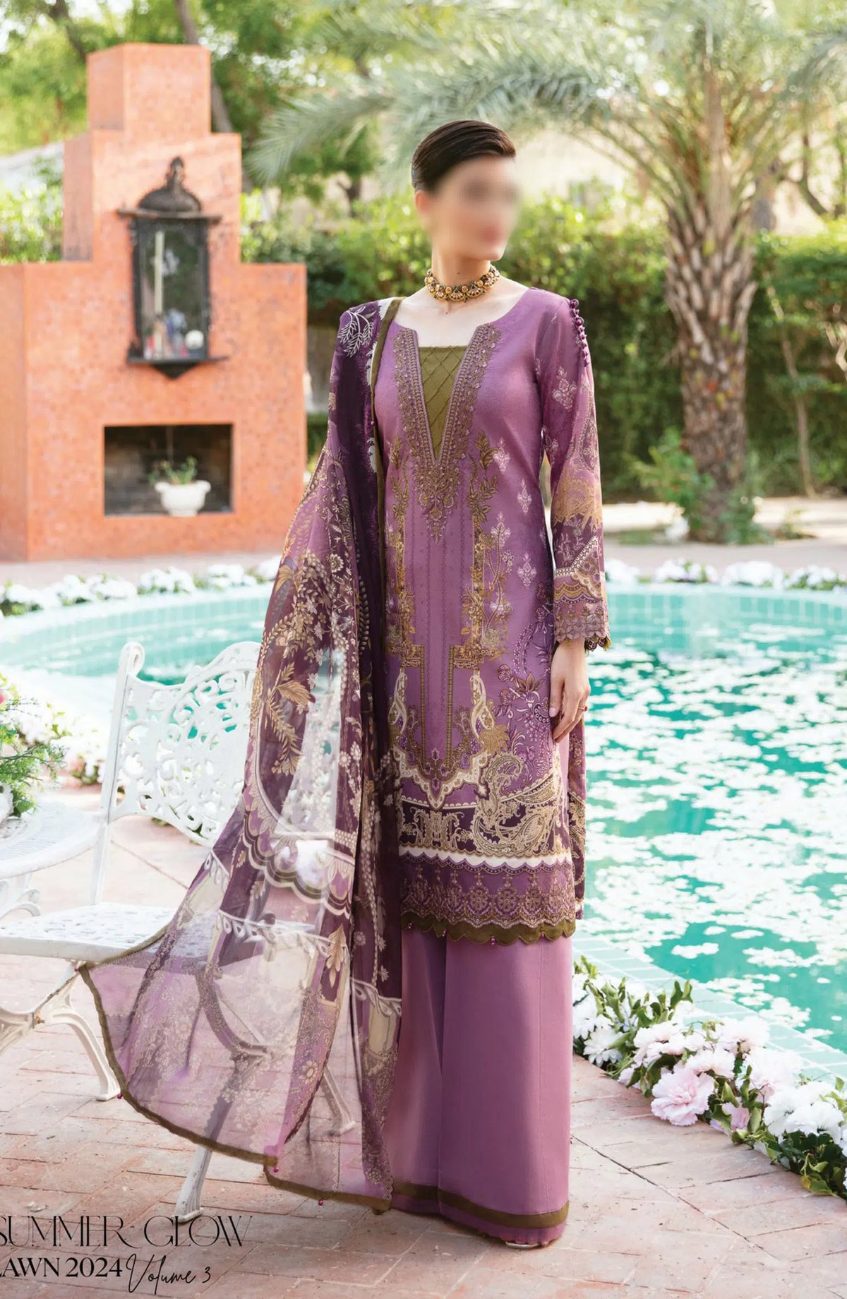 Gulaal Summer Glow Lawn Collection Vol 03 - GL-L-24V3-03 ESMERAY