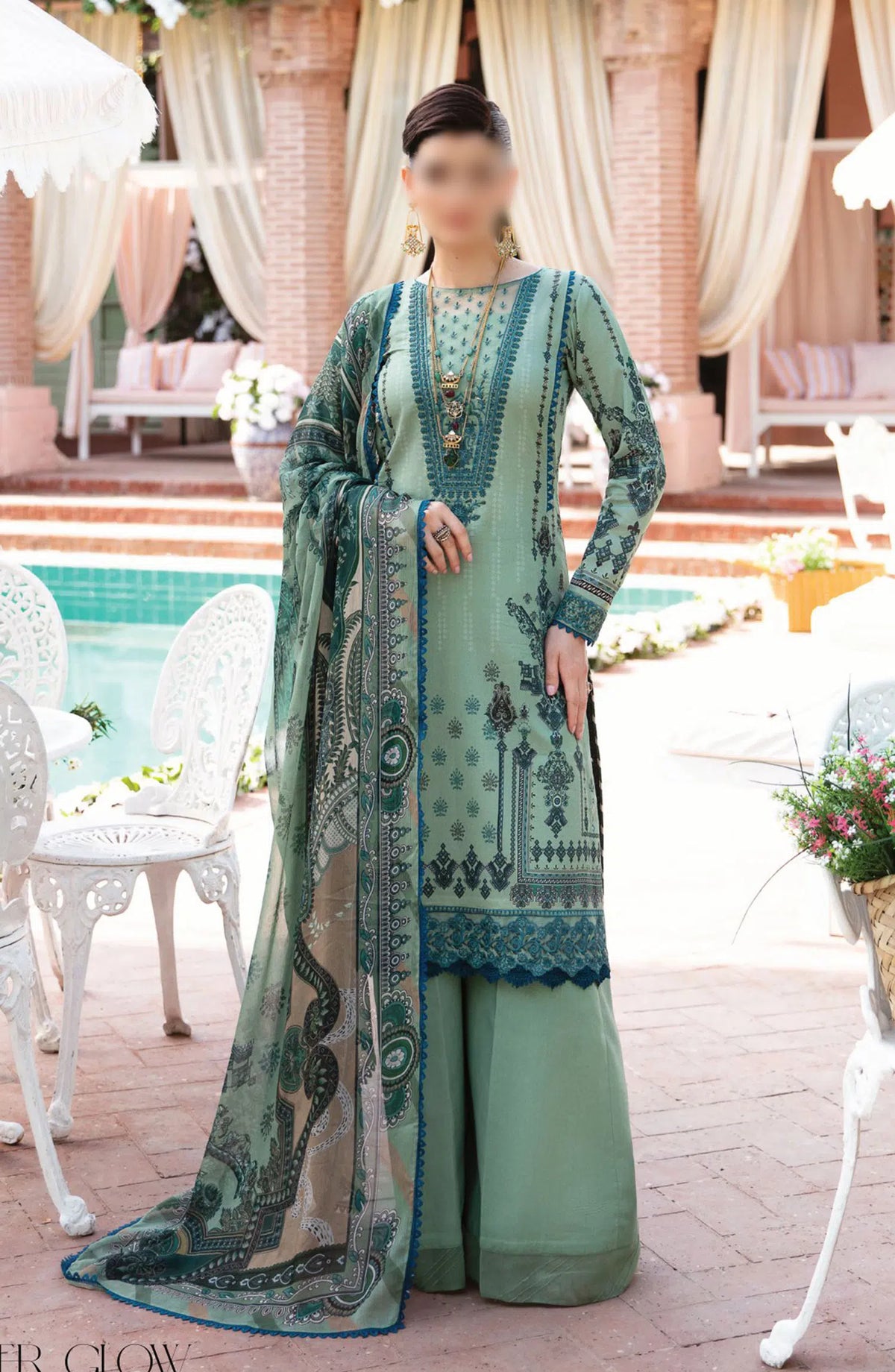 Gulaal Summer Glow Lawn Collection Vol 03 - GL-L-24V3-05 ANADIYA