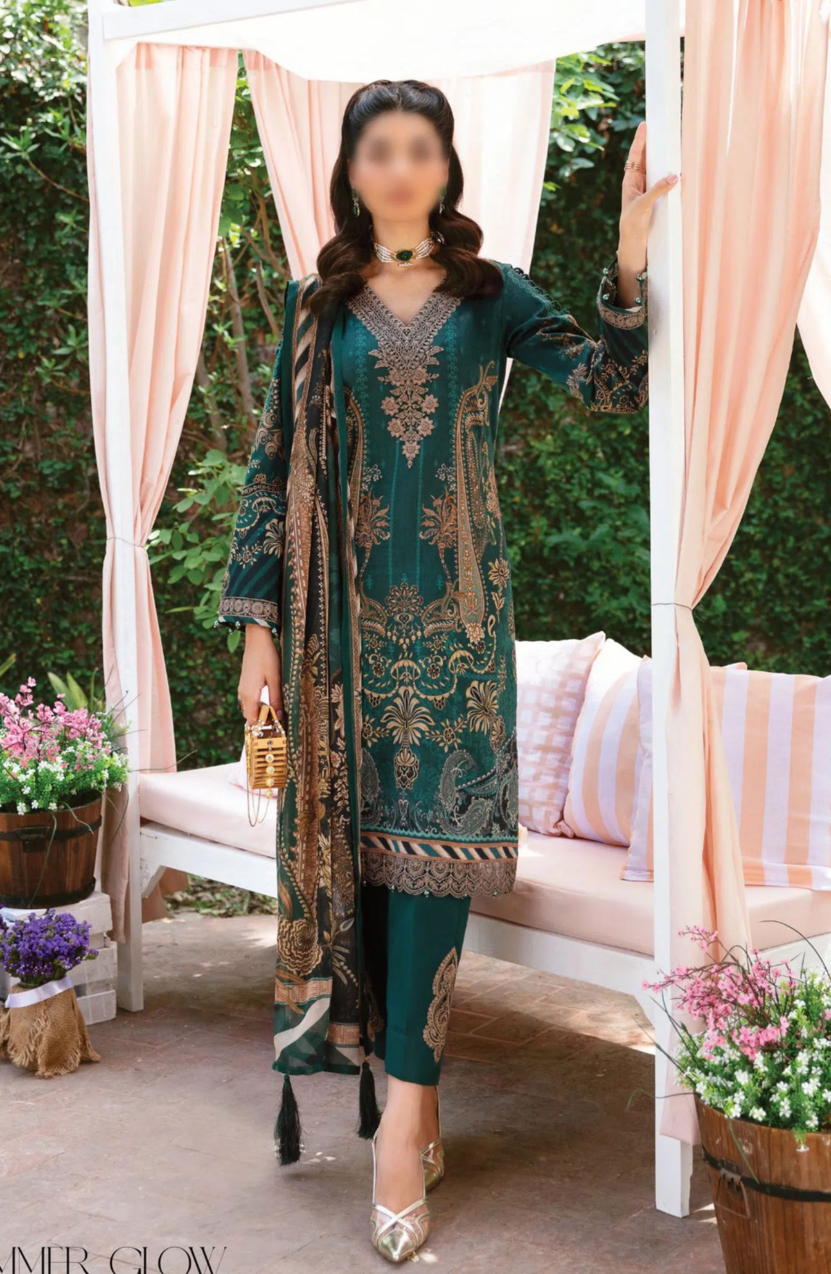 Gulaal Summer Glow Lawn Collection Vol 03 - GL-L-24V3-08 EMMELINE