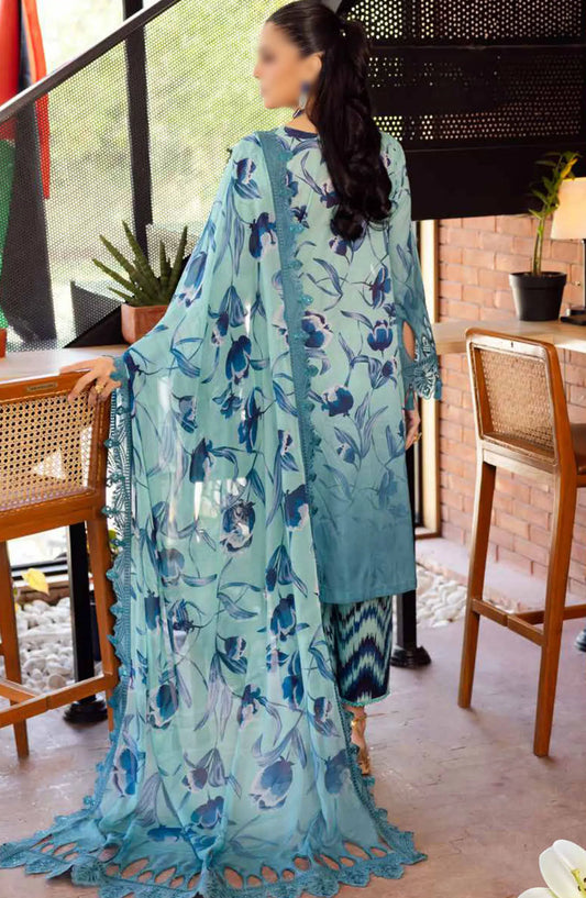 Nureh Girl Glam Unstitched Printed Chikankari Lawn Collection - GL 08