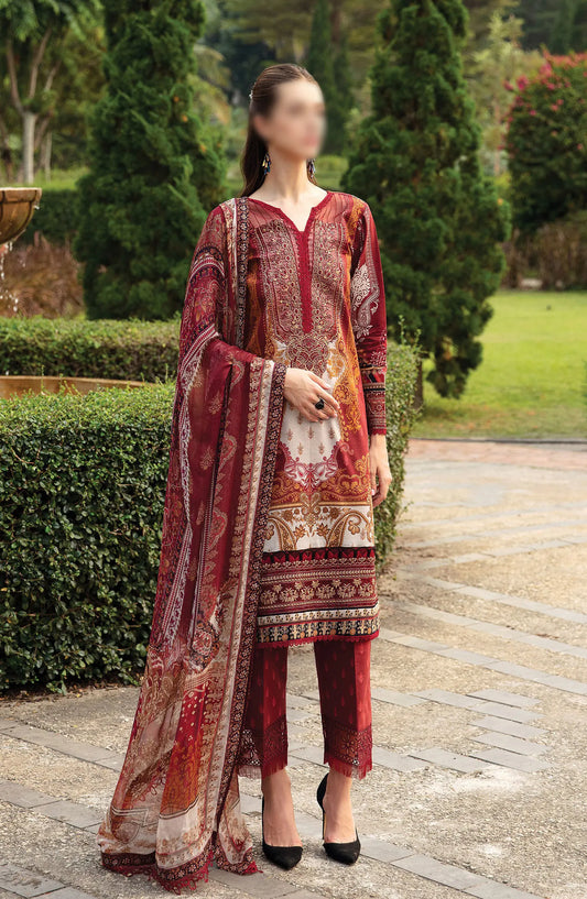 Springtime Ballet Gulaal Lawn  2024 - Volume 1 - GL 24 V1 09 AMARYLLIS