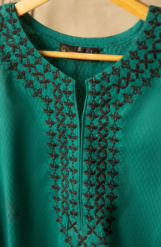 Amna Khadija Monzene Pret Collection 2024 - Green Emb Separates