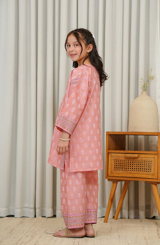 Gurya by Amna Khadija Printed Cotton Stitched 2 Piece - GSS-04 - AM25GS - Light Pink - Summer Collection