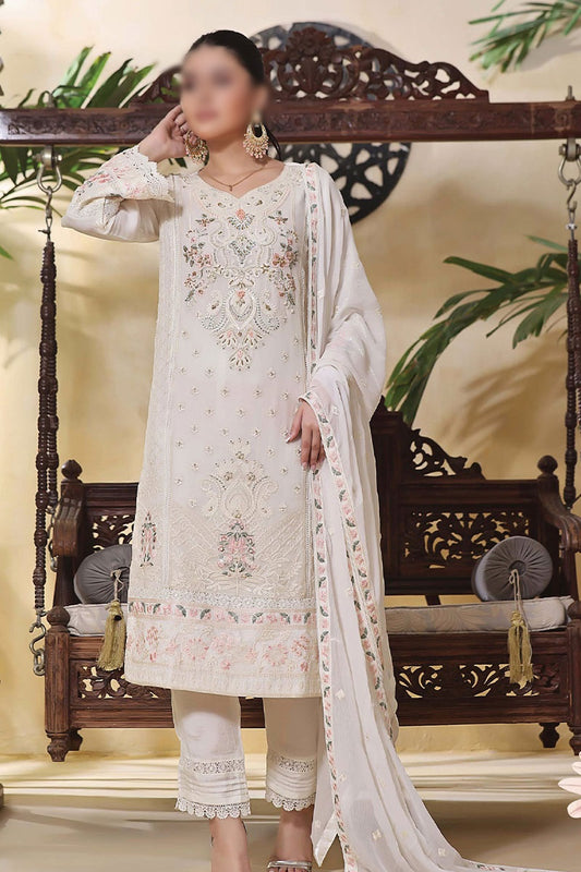Guzel Chiffon Aarzoo Formal Festive 3 Pcs Stitched Collection - Gul Mohar