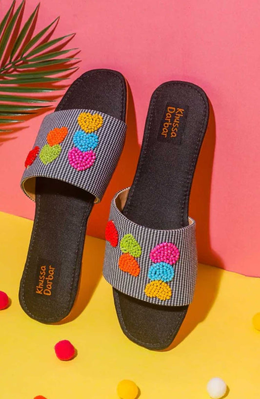 Khussa Darbar Fastive Style Slipper Hearts