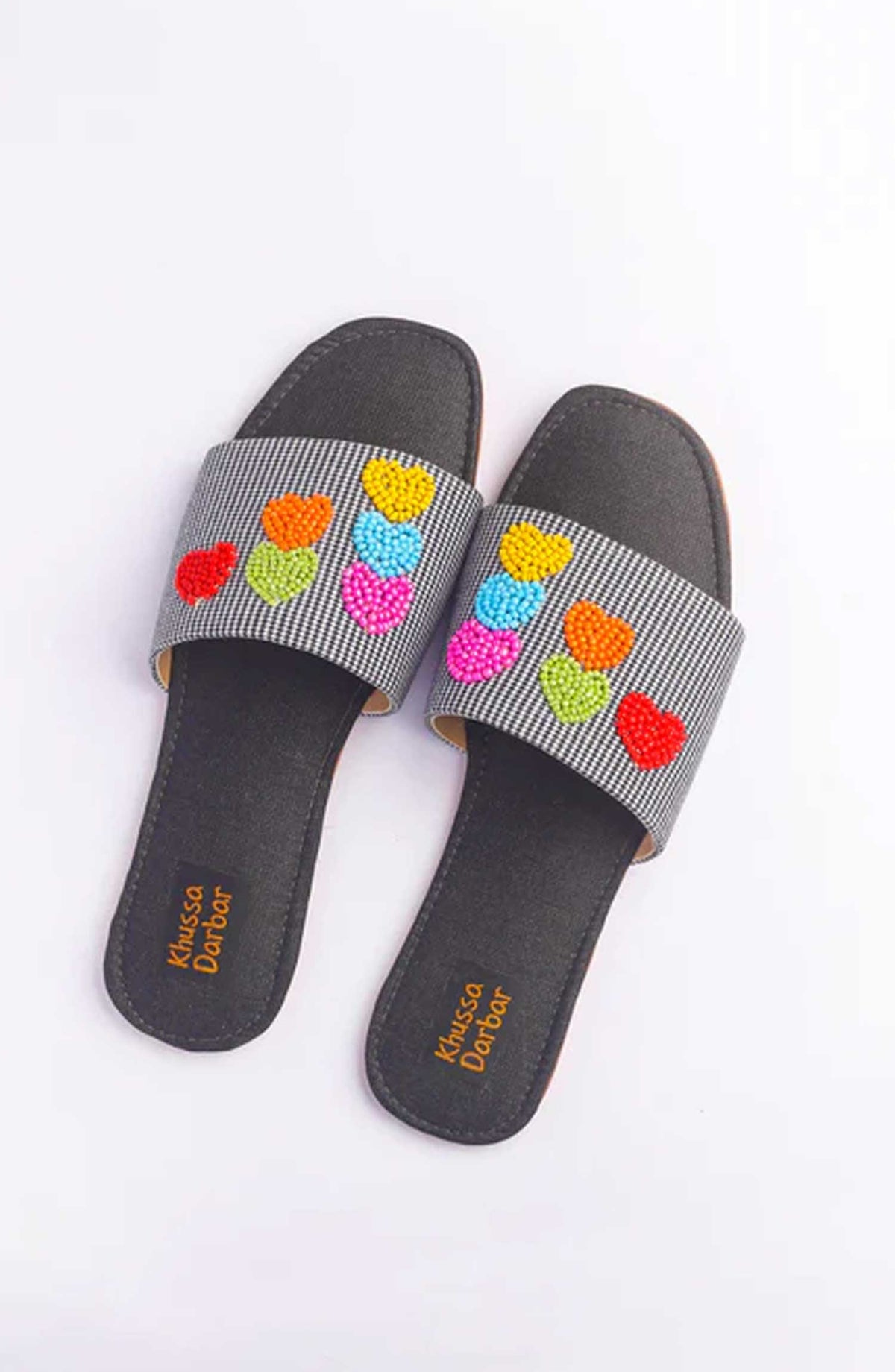 Khussa Darbar Fastive Style Slipper Hearts