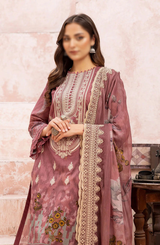 Johra Mehtab Embroidered Printed Lawn Collection 2024 - JH 490
