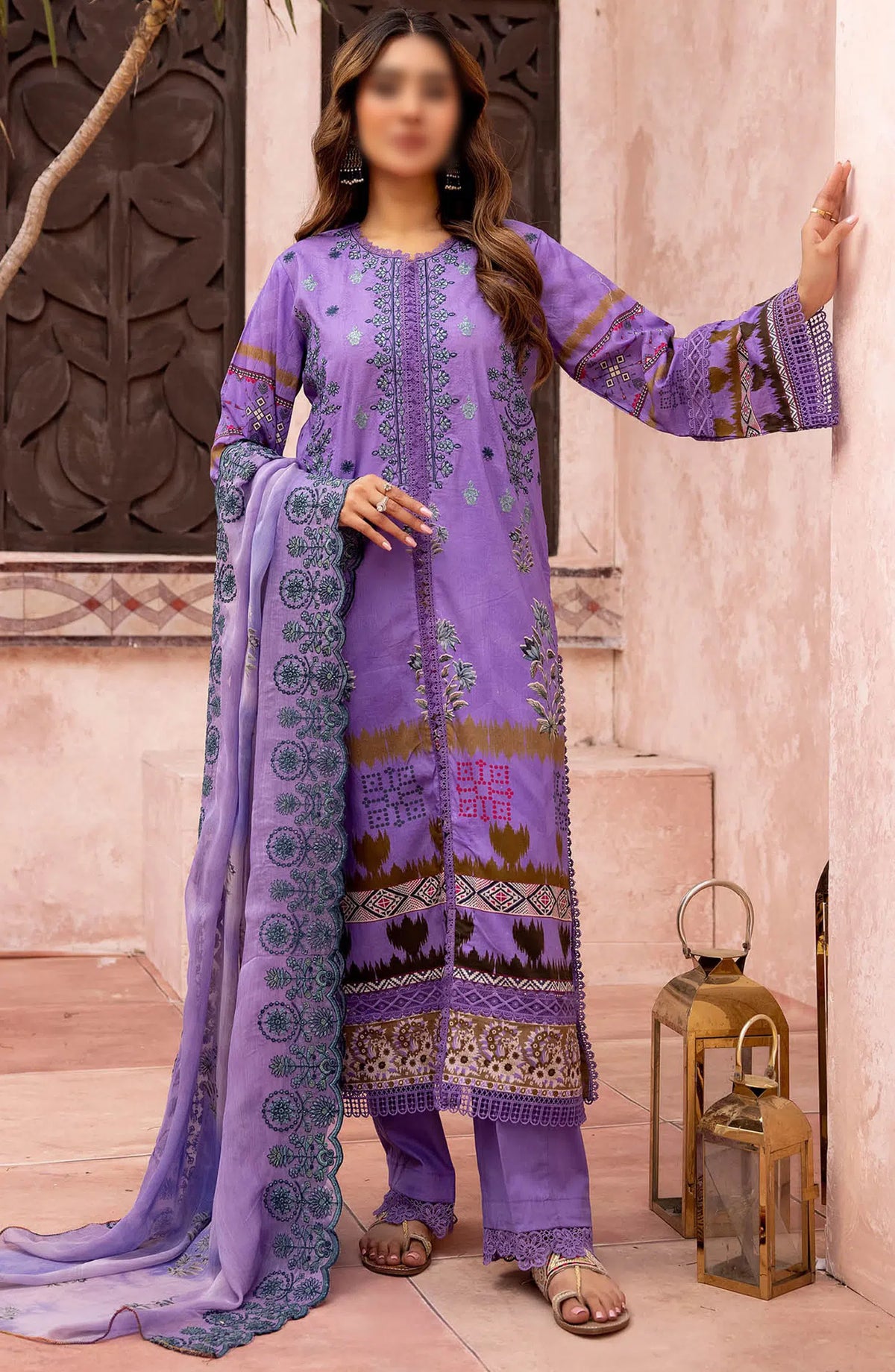 Johra Mehtab Embroidered Printed Lawn Collection 2024 - JH 494