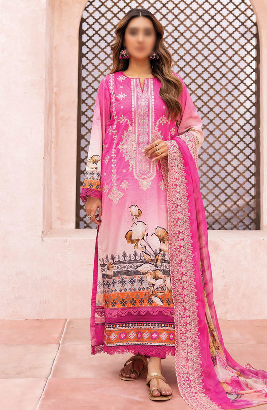 Johra Mehtab Embroidered Printed Lawn Collection 2024 - JH 498