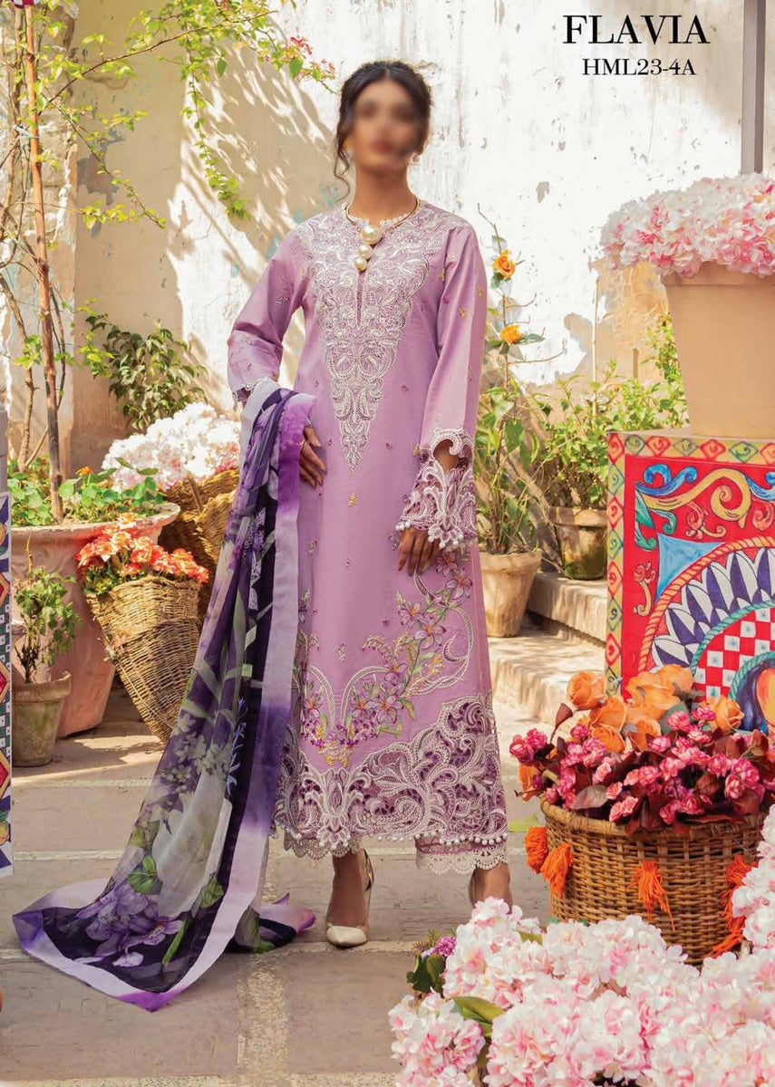HML 4A FLAVIA MUSHQ TESORO HEMLINE Spring Summer 2023 Unstitched Collection