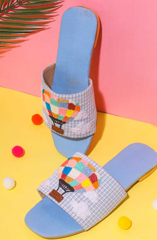 Khussa Darbar Fastive Style Slipper Hot-Air Balloon