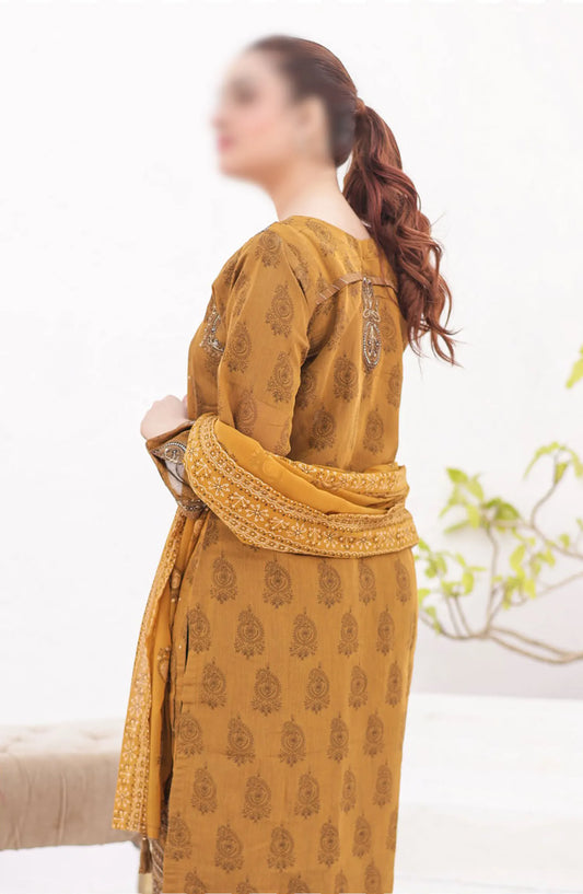 Chamak Dhamak Mother Daughter Formal Collection - HS 150 M (Mustard)