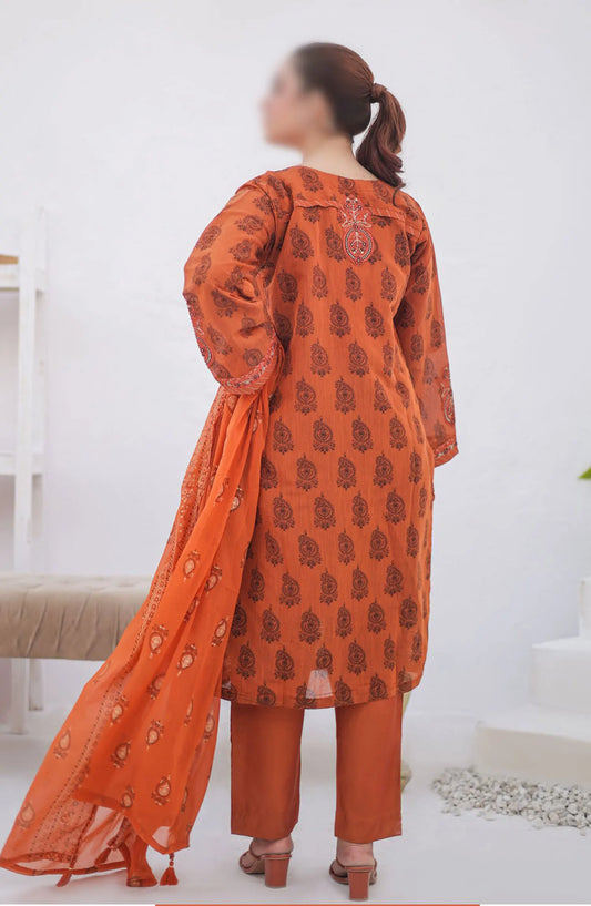 Chamak Dhamak Mother Daughter Formal Collection - HS 150 M (Orange)
