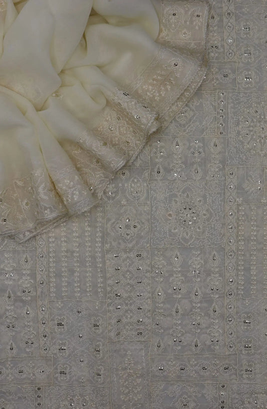 Haneen Unstitched Exclusive Embroidered Crinkle Chiffon Collection 2024 - HUEEC 06