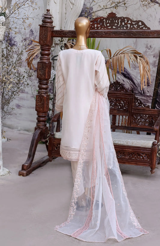 FalSafaa RTW Formal Embroidered Organza Collection 2024 - HZK-148 POWER PINK