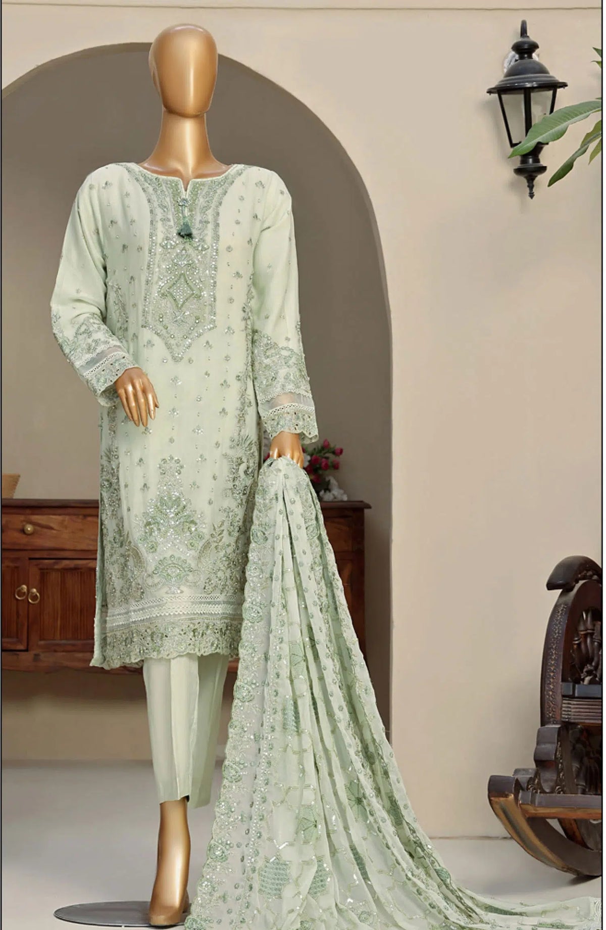 HZ RTW Fasane Chiffon Collection Vol 04 - HZK-168-GREEN