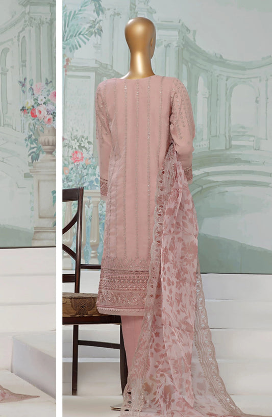 HZ RTW Falsafaa Formals Embroidered Organza Vol 03 - HZK-175 DOVE