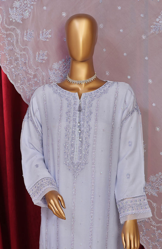 HZ RTW Fasaane Embroidered Chiffon Formals Vol 08 - HZK 195 Pastel Blue