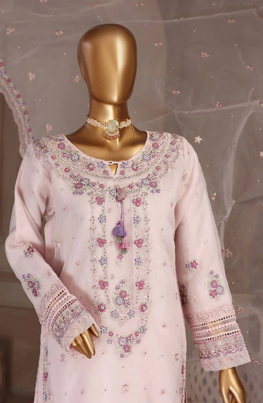 HZ RTW Falsafaa Formals Embroidered Organza Collection Vol 02 - HZK 108 POWDER PINK