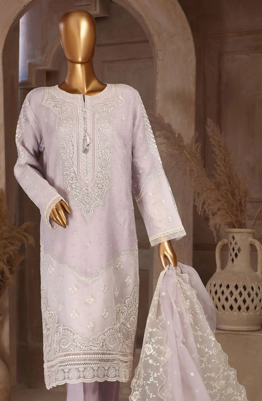 HZ RTW Falsafaa Formals Embroidered Organza Collection Vol 02 - HZK 92 LAVENDER