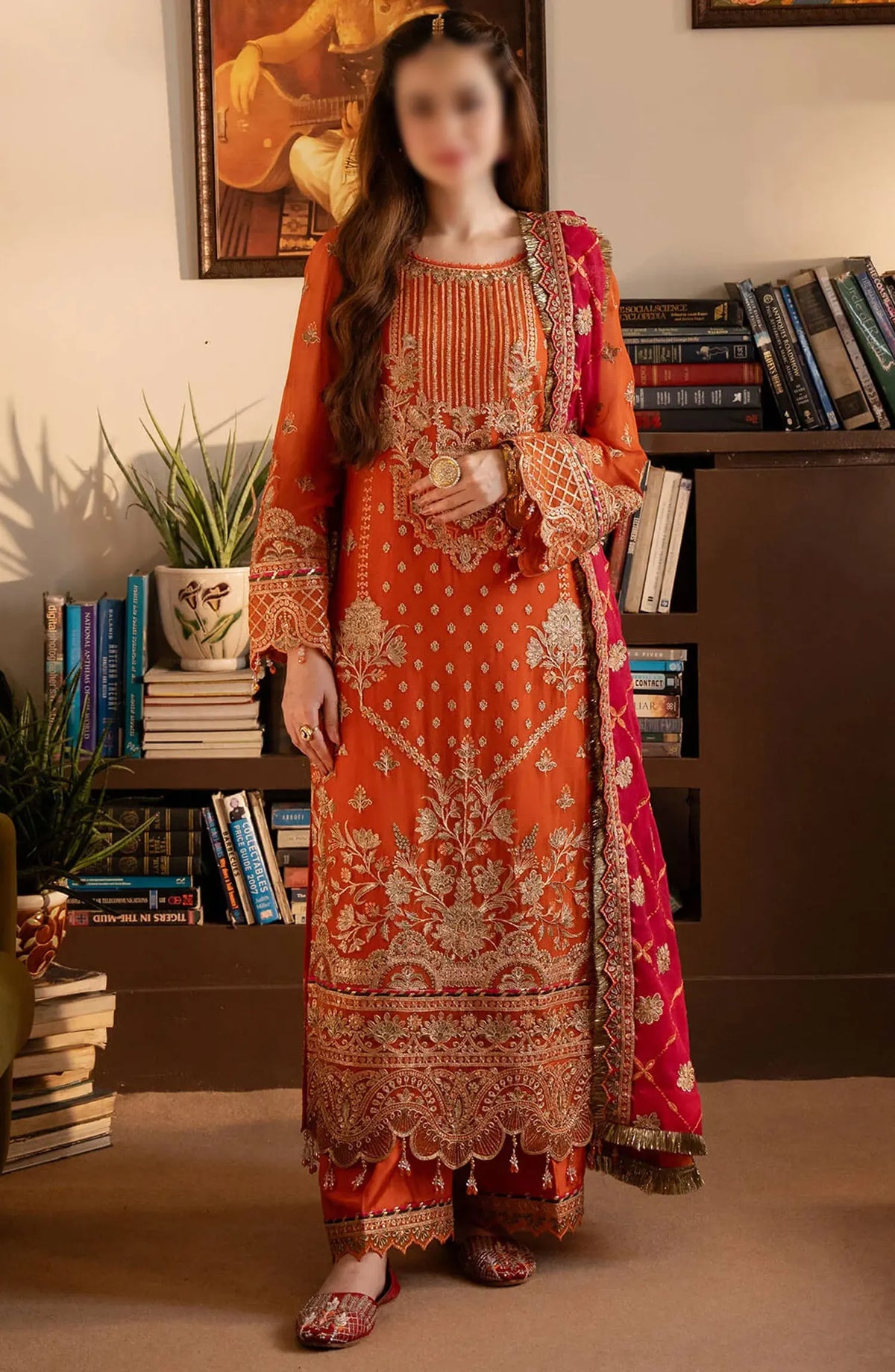 Noor Jahan Luxury Chiffon Collection 2024 - I-203 Gul