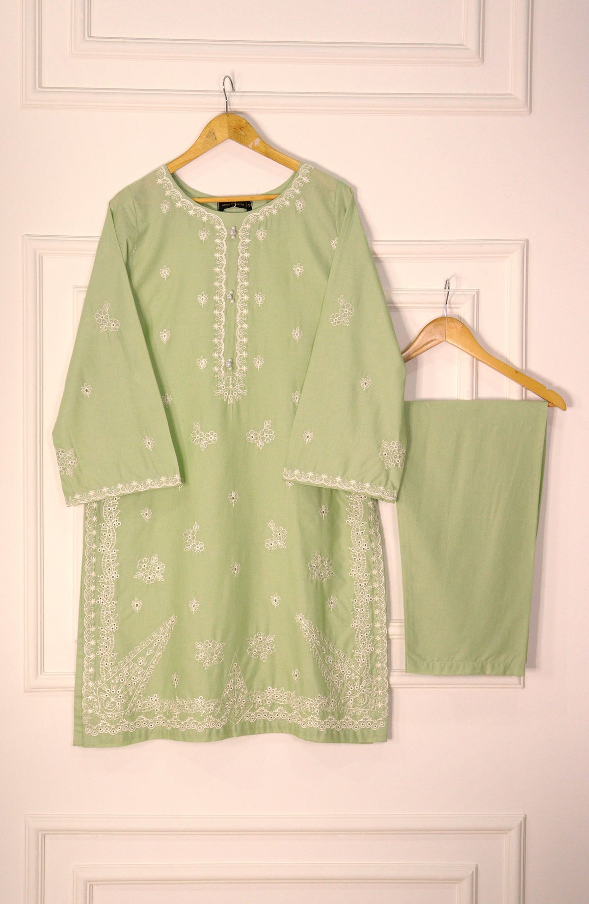 Intricate Embroidery by Amna Khadija Embroidered Lawn Stitched 2 Piece Suit - IE-11 - AK25IE - Green - Summer Collection