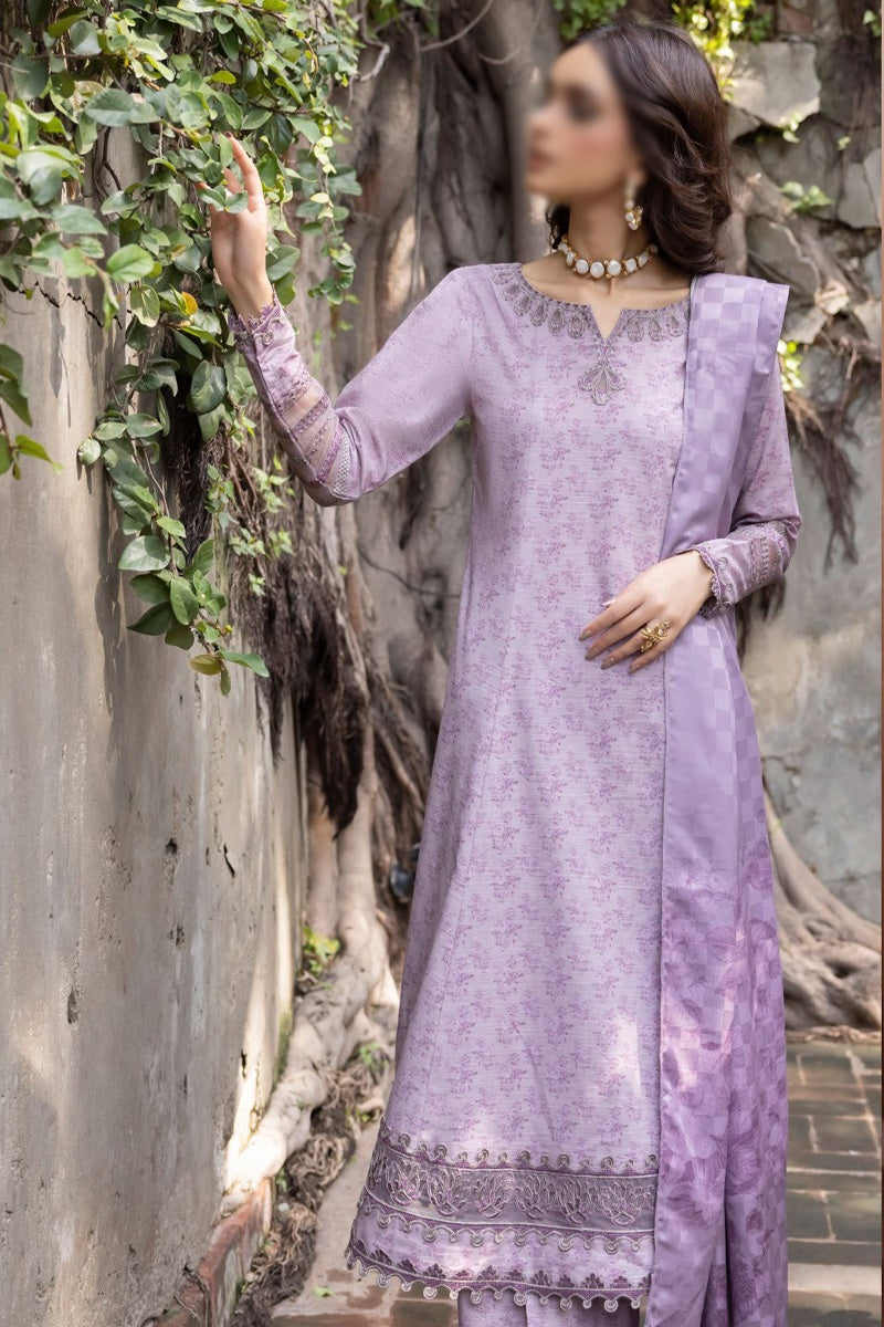 Jahan Ara Unstitched Winter Prints Collection - IJK 01 Abru