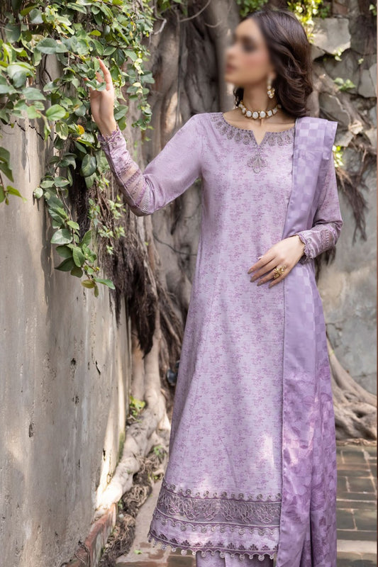 Jahan Ara Unstitched Winter Prints Collection - IJK 01 Abru