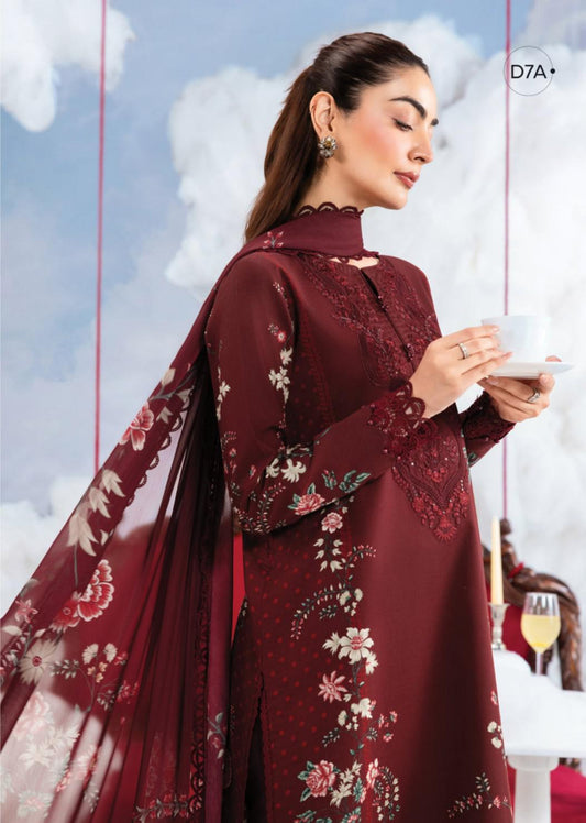 M Basics By Maria. B Unstitched 3 Piece Lawn Suite - MB-CUSV14-07A - MB26CUSV14 - Summer Collection D-13