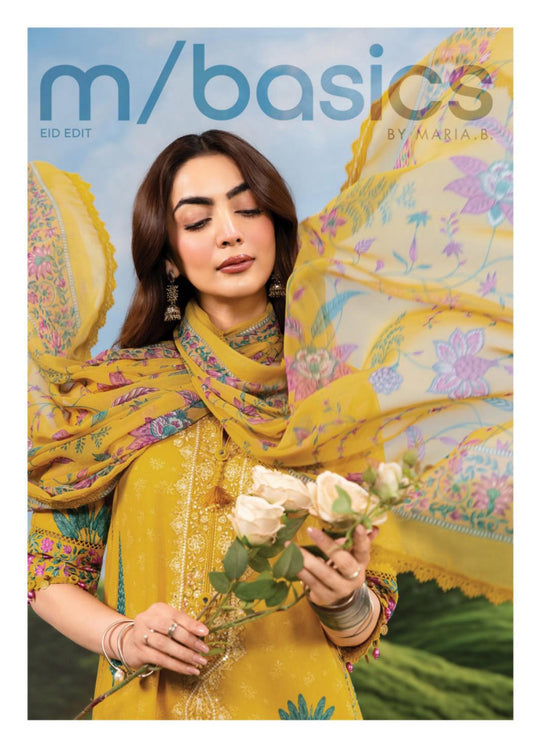 M Basics By Maria. B Unstitched 3 Piece Lawn Suite - MB-CUSV14-03A - MB26CUSV14 - Summer Collection D-5