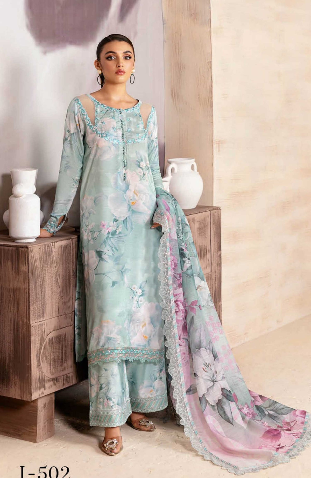 Ramsha Riwaj Premium Rawsilk Collection Vol 05 J 502