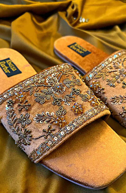 Khussa Darbar Fastive Style Slipper Jalebi