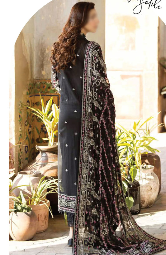 Johra Gold Embroidered Swiss Voile Collection 2024 - JH-140