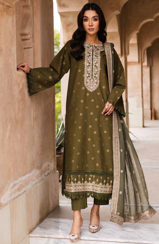 Saroj by Johra Embroidered Lawn Unstitched 3 Piece Suit - JH-142 - JH25SL - Green - Summer Collection