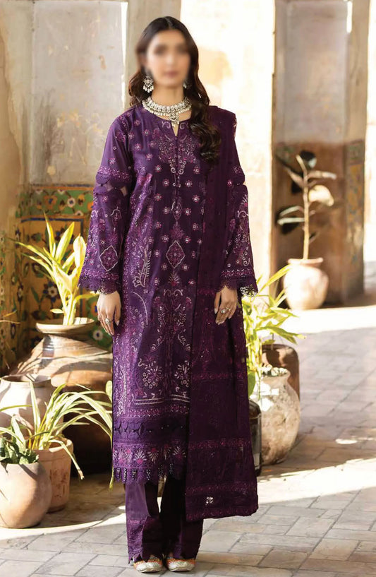 Johra Gold Embroidered Swiss Voile Collection 2024 - JH-142