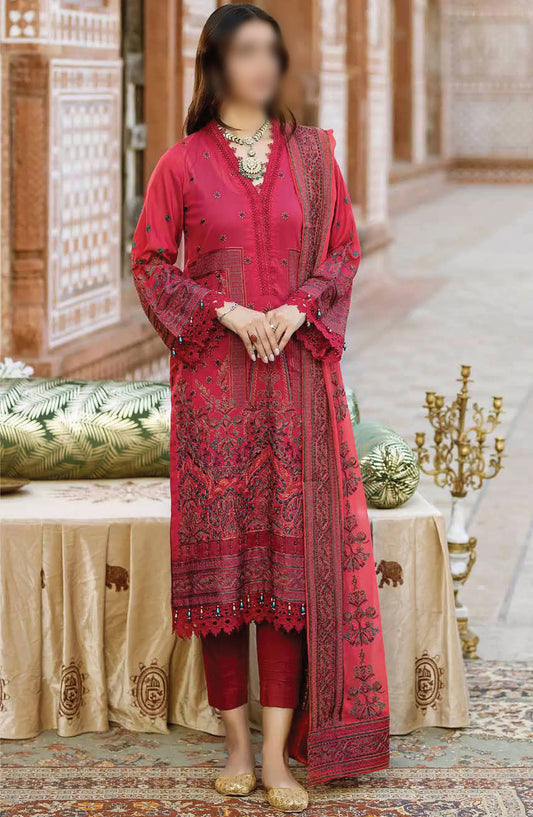 Johra Gold Embroidered Swiss Voile Collection 2024 - JH-147