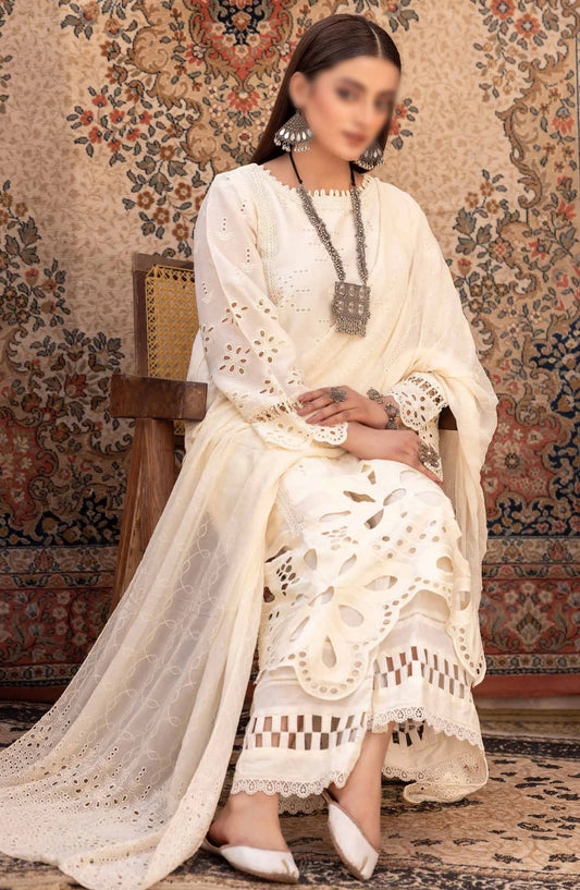 Johra Shafaq 4 Pcs Chikankari Lawn Collection 2024 - JH 225