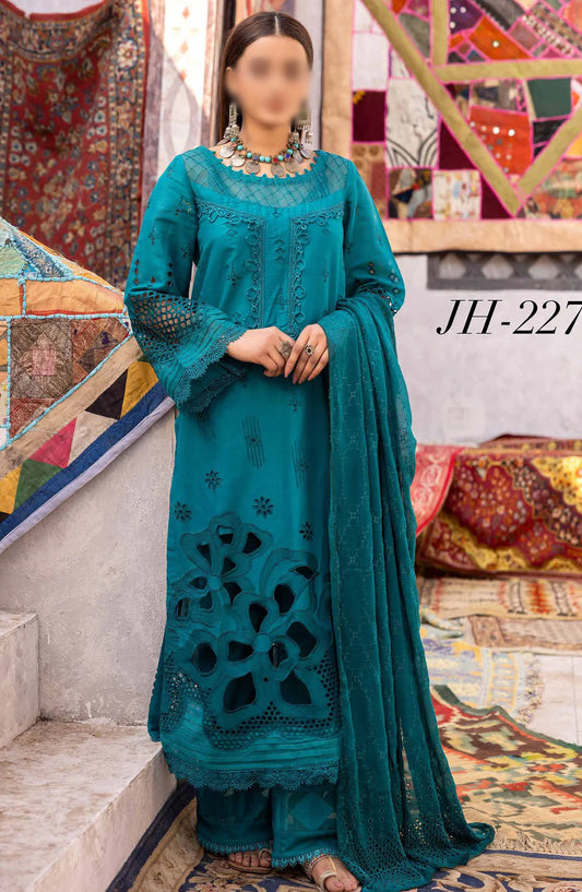 Johra Shafaq 4 Pcs Chikankari Lawn Collection 2024 - JH 227