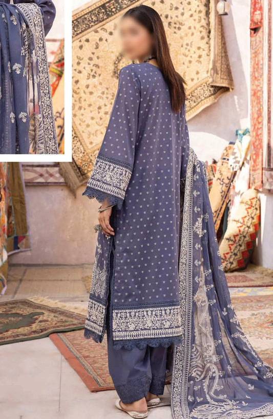 Johra Naqsh Embroidered Banarsi Jacquard Lawn Collection - JH 231